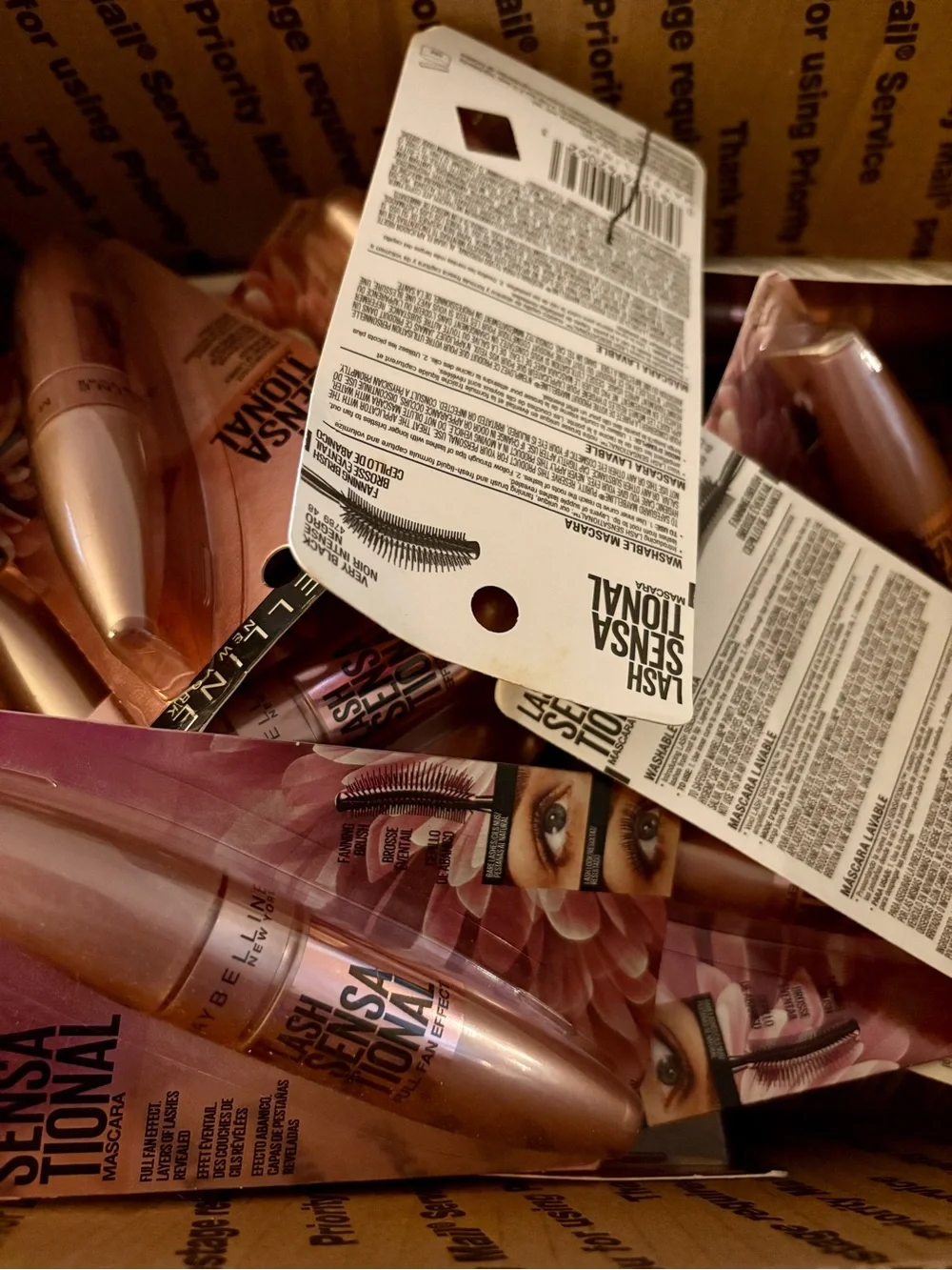 💎 10X Maybelline Lash Sensational Mascara Very Black New Sealed Wholesale Lot